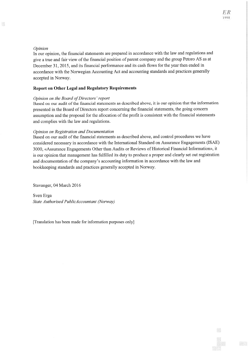 Revisjonsberetning-Petoro-AS-2015-engelsk-2