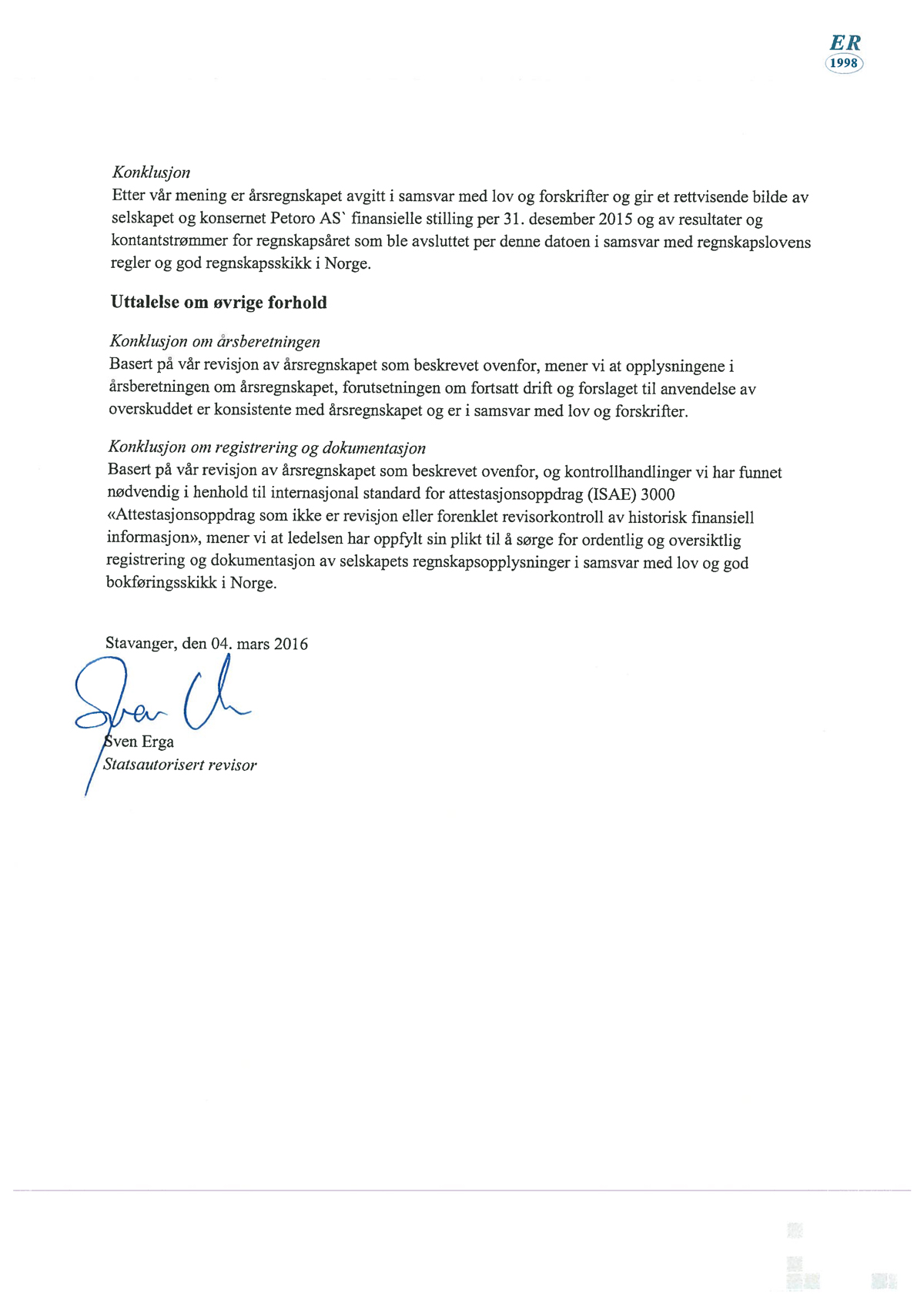 RevisorsBeretningErga2015-2