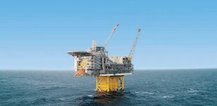 IN PRODUCTION: The Ivar Aasen platform in the summer of 2016. Photo: Det norske